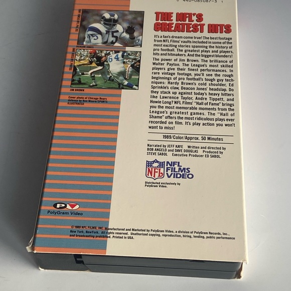 NFL's Greatest Hits on VHS - Picture 3 of 12